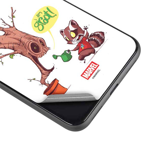 Marvel Rocket Raccoon and Groot Tall Tails Google Pixel 4 XL Skin